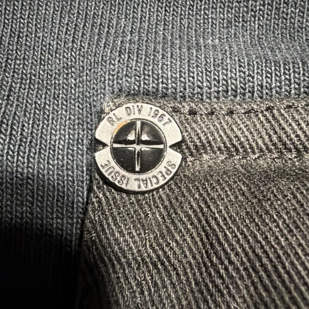 Polo Ralph Lauren Men's LARGE Bleecker Cup Navy Long Sleeve‎ Rugby Special Issue